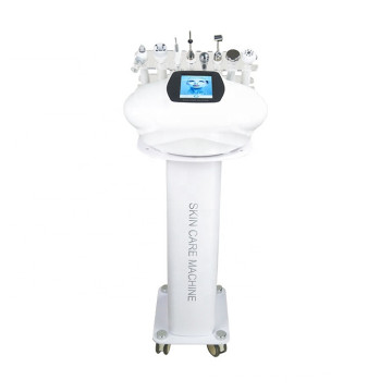 2021 Máquina ultrasónica de alta frecuencia Facial Piel Cimpuera Vacuación RF Micoria de dermabrasión de oxígeno de microcorriente